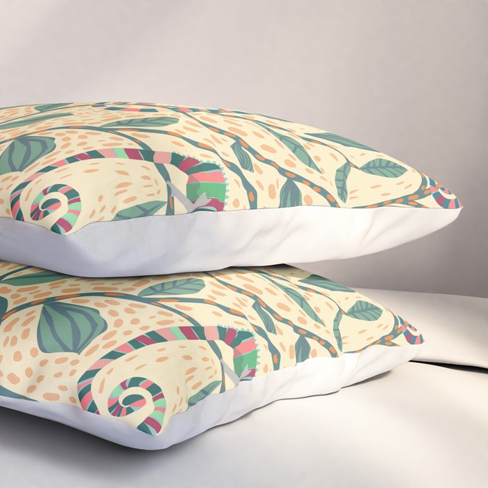 Quirky Chameleon family Pillow Sham Gallery Image 3