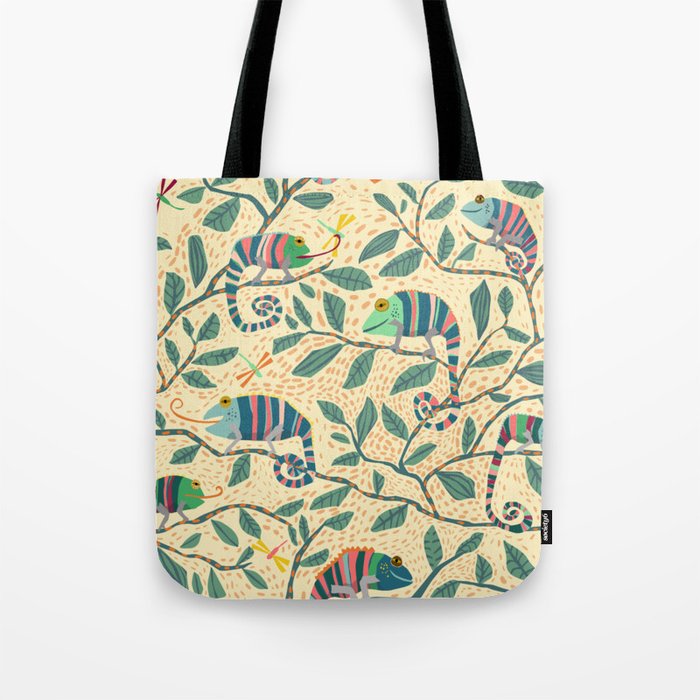 Quirky Chameleon family Tote Bag Gallery Image 1