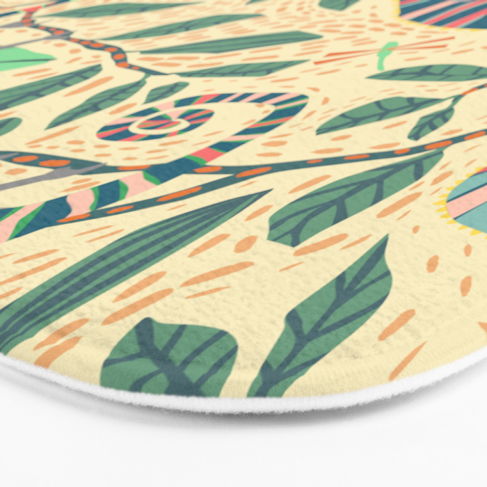 Quirky Chameleon family Bath Mat Gallery Image 3