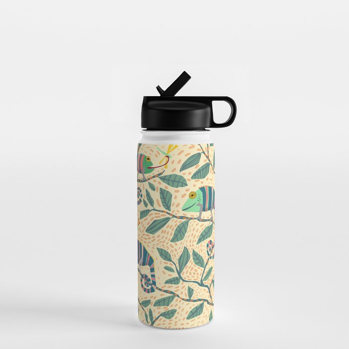 Quirky Chameleon family Water Bottle Gallery Image 1