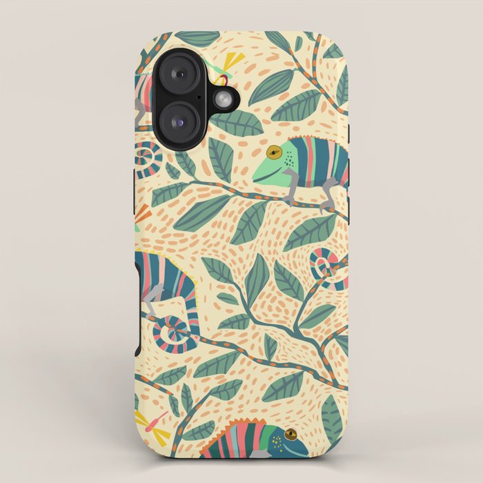 Quirky Chameleon family iPhone Case Gallery Image 1