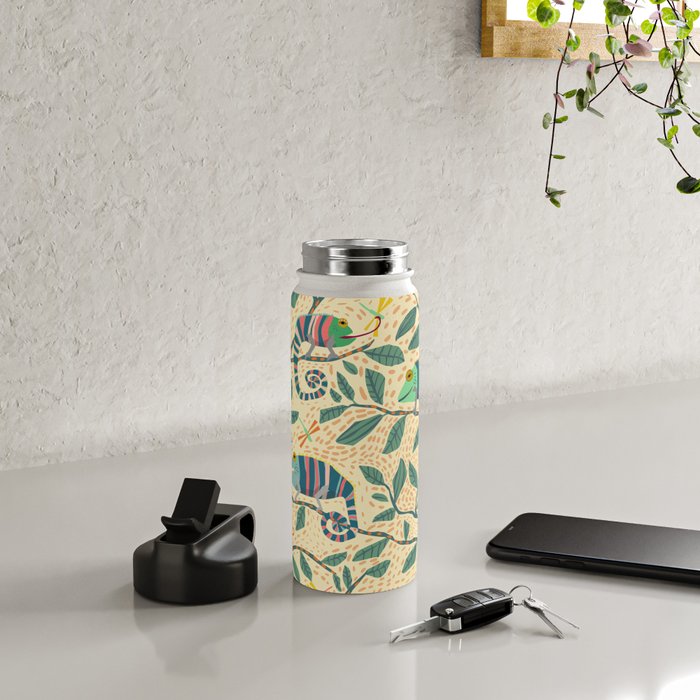 Quirky Chameleon family Water Bottle Gallery Image 4
