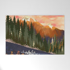 Mountain Dusk Welcome Mat Gallery Image 1
