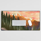 Mountain Dusk Desk Mat Gallery Image 1