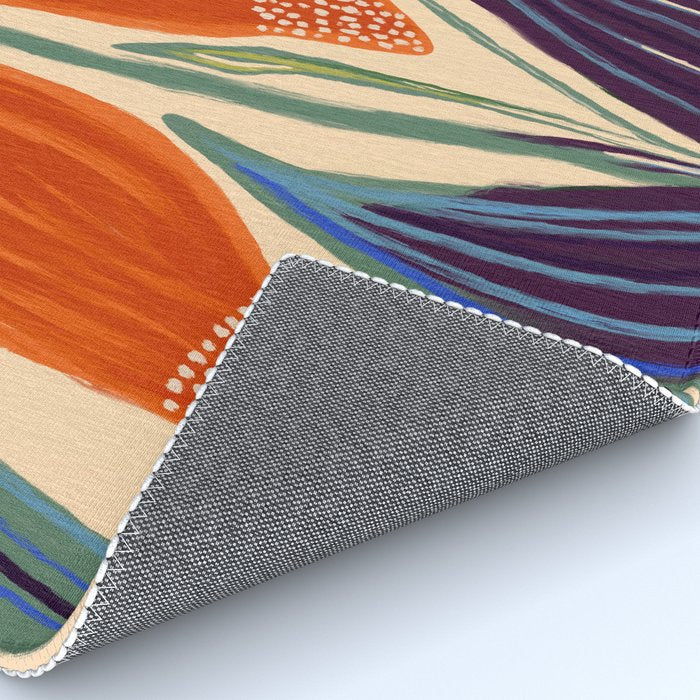 La Fleur - Modern Botanical Art Print Rug Gallery Image 4