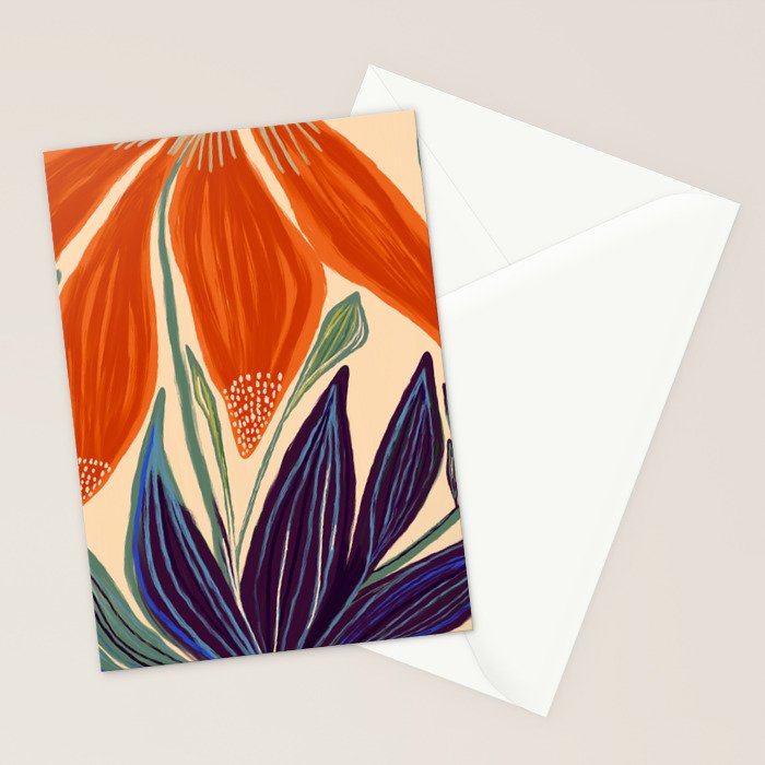La Fleur - Modern Botanical Art Print Stationery Card Gallery Image 2