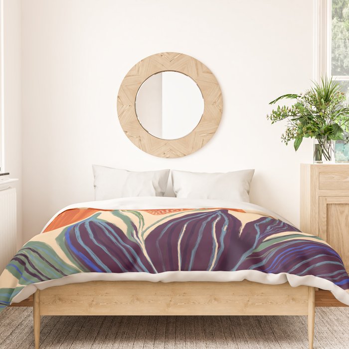 La Fleur - Modern Botanical Art Print Duvet Cover Gallery Image 3