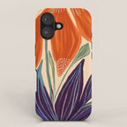 La Fleur - Modern Botanical Art Print iPhone Case Gallery Image 1