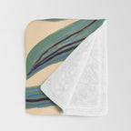La Fleur - Modern Botanical Art Print Throw Blanket Gallery Image 3