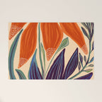 La Fleur - Modern Botanical Art Print Welcome Mat Gallery Image 1