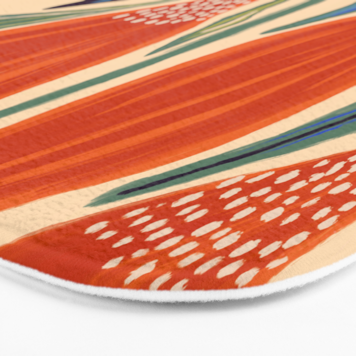 La Fleur - Modern Botanical Art Print Bath Mat Gallery Image 3