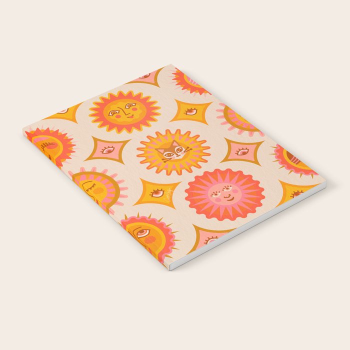 Sunshine Faces - Retro Notebook Gallery Image 1