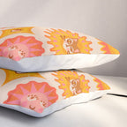 Sunshine Faces - Retro Pillow Sham Gallery Image 3