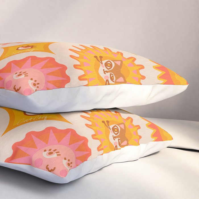 Sunshine Faces - Retro Pillow Sham Gallery Image 3