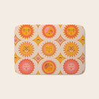 Sunshine Faces - Retro Bath Mat Gallery Image 1