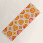 Sunshine Faces - Retro Yoga Mat Gallery Image 1
