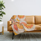 Sunshine Faces - Retro Throw Blanket Gallery Image 1