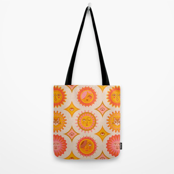 Sunshine Faces - Retro Tote Bag Gallery Image 2