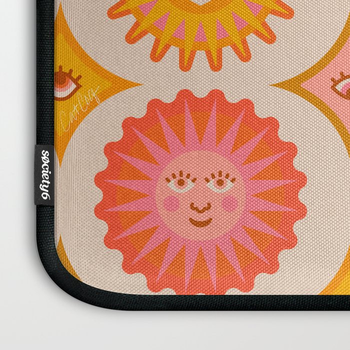 Sunshine Faces - Retro Laptop Sleeve Gallery Image 3