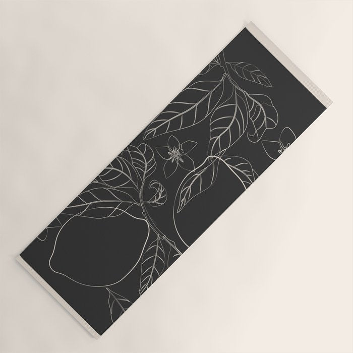 Lemons - Line Art 1 Yoga Mat Gallery Image 1