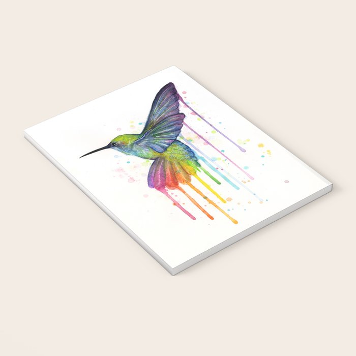 Hummingbird Rainbow Watercolor Notebook Gallery Image 3