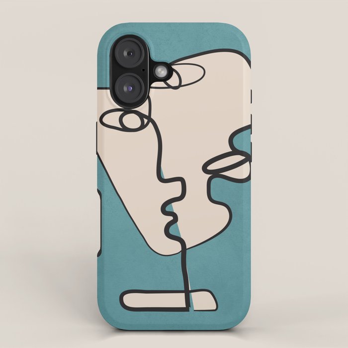 Interwoven Faces 7 iPhone Case Gallery Image 1
