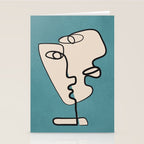 Interwoven Faces 7 Stationery Card Gallery Image 2