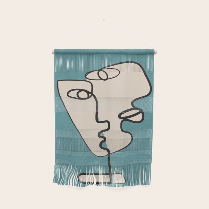 Interwoven Faces 7 Wall Hanging