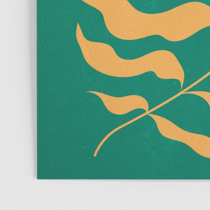 JAZZ FERNS 02 | Tropical Green & Casablanca Matisse Edition Poster Gallery Image 3