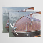 Vintage Glamour x Vintage Chris Craft Boat Photography Placemat Gallery Image 1