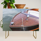 Vintage Glamour x Vintage Chris Craft Boat Photography Credenza Gallery Image 1