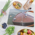 Vintage Glamour x Vintage Chris Craft Boat Photography Cutting Board Gallery Image 2