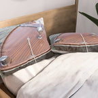 Vintage Glamour x Vintage Chris Craft Boat Photography Pillow Sham Gallery Image 2