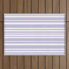 Classic Stripes XXVIII - Lilac Purple Outdoor Rug Gallery Image 1