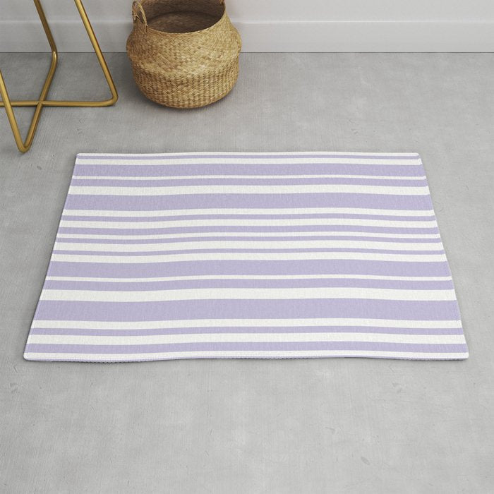 Classic Stripes XXVIII - Lilac Purple Rug Gallery Image 1