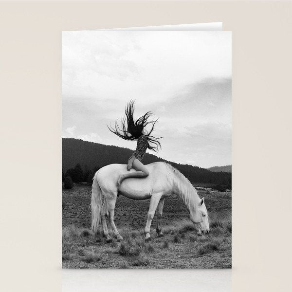 WILD HORSE GIRL Stationery Card Gallery Image 1