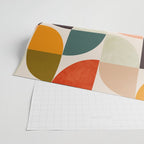 bauhaus mid century geometric shapes 9 Wrapping Paper Gallery Image 2