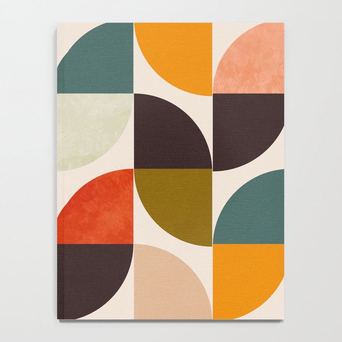 bauhaus mid century geometric shapes 9 Notebook Gallery Image 4