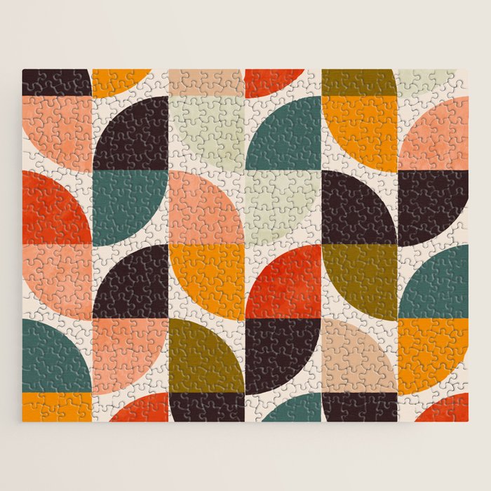 bauhaus mid century geometric shapes 9 Jigsaw Puzzle Gallery Image 1