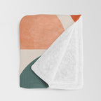 bauhaus mid century geometric shapes 9 Throw Blanket Gallery Image 3