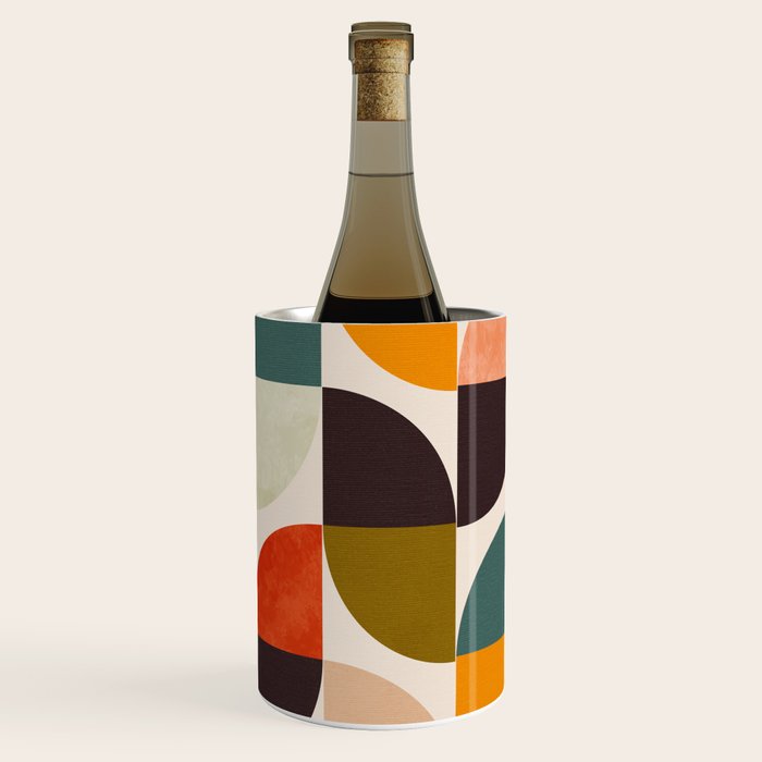 bauhaus mid century geometric shapes 9 Wine Chiller Gallery Image 3