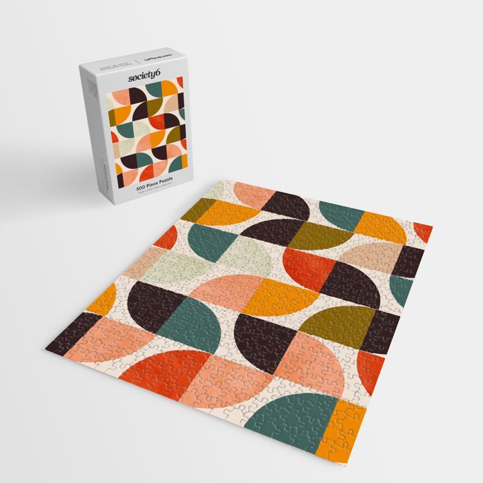 bauhaus mid century geometric shapes 9 Jigsaw Puzzle Gallery Image 2