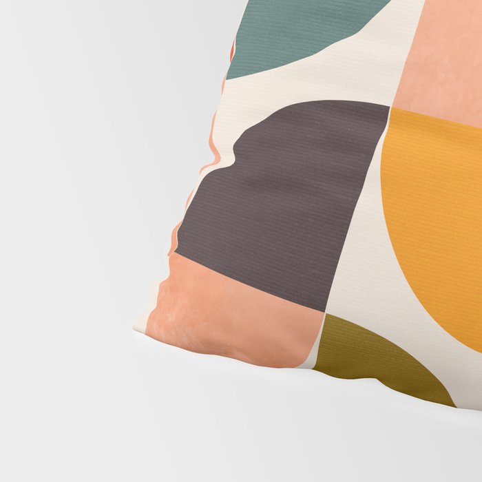 bauhaus mid century geometric shapes 9 Pillow Sham Gallery Image 4