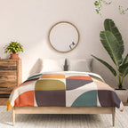 bauhaus mid century geometric shapes 9 Comforter Gallery Image 3