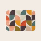 bauhaus mid century geometric shapes 9 Bath Mat Gallery Image 1