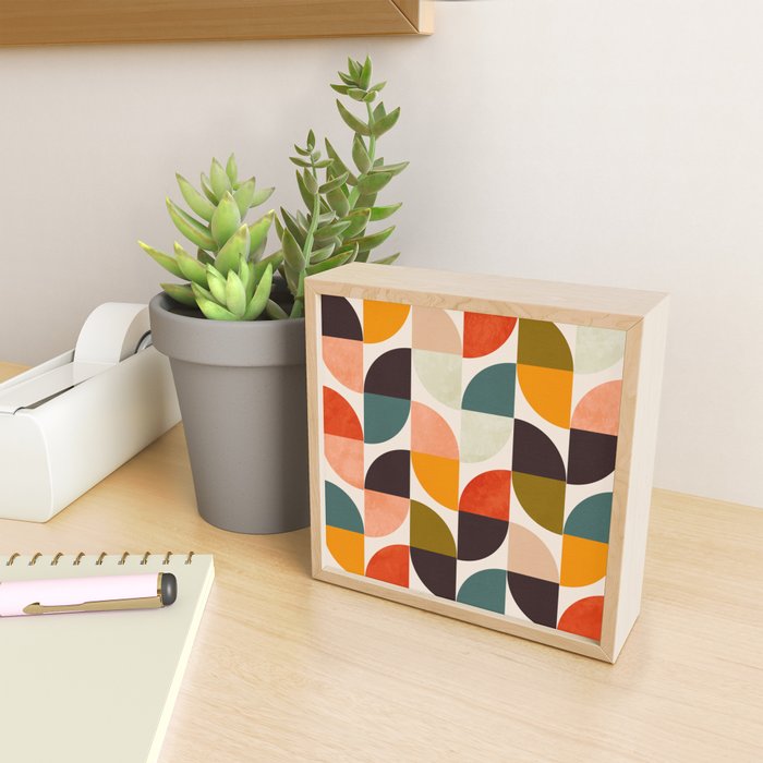 bauhaus mid century geometric shapes 9 Mini Art Print Gallery Image 2