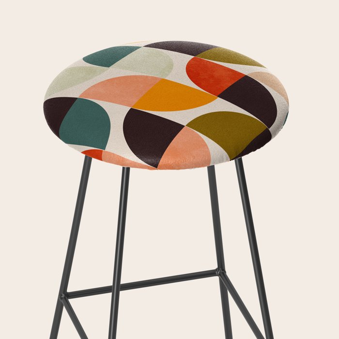 bauhaus mid century geometric shapes 9 Stool Gallery Image 2