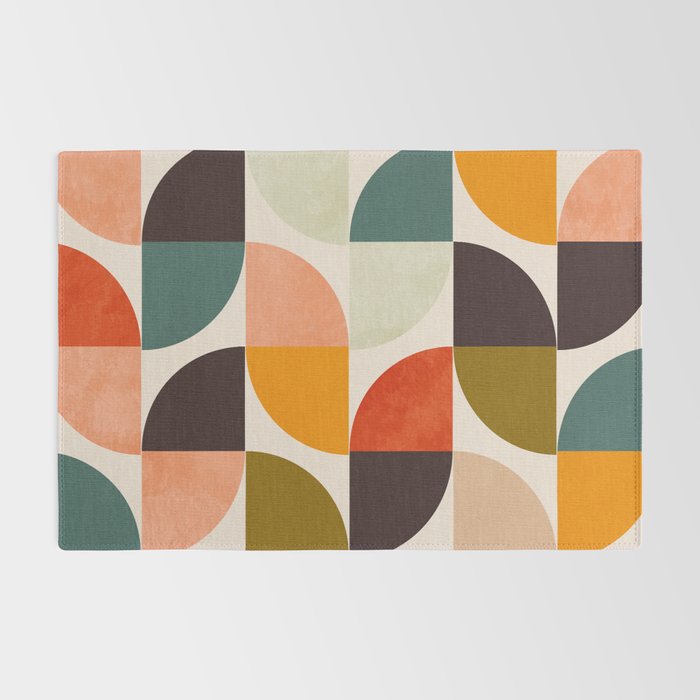 bauhaus mid century geometric shapes 9 Rug Gallery Image 2
