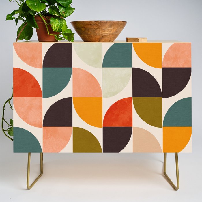 bauhaus mid century geometric shapes 9 Credenza Gallery Image 1