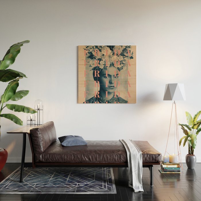 for Frida Wood Wall Art Gallery Image 2